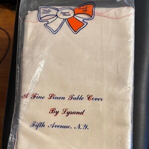 New Alpine Cream Pure Linen Tablecloth 52”x 70”
Long